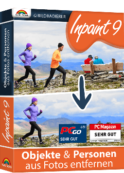 Inpaint 9 – Objekte aus Fotos entfernen