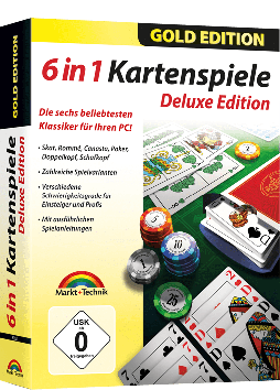 6 in1 Kartenspiele - beliebte Klassiker